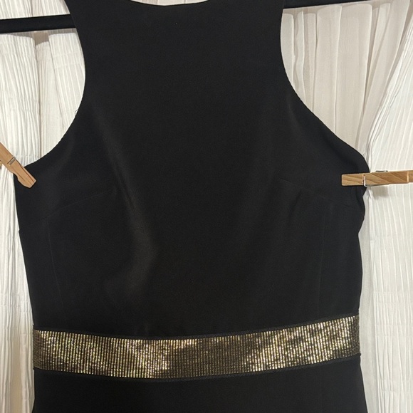 Express Black Maxi Dress with Gold Detail - Picture 3 of 15